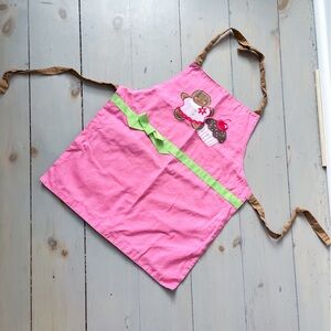 Kids pink apron toddler